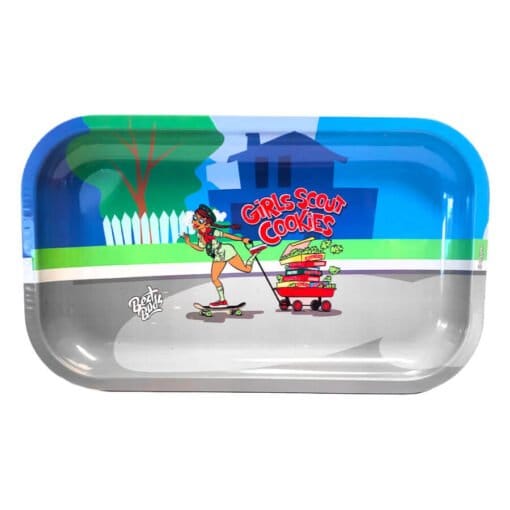Best Buds Girl Scout Cookies Metall-Rolltablett, lang, 16 x 27 cm