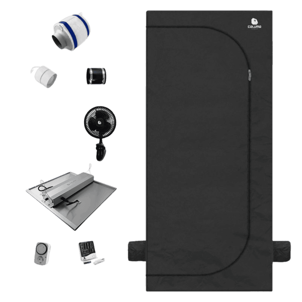 Komplettes Growbox-Set mit Zubehör und LED-Licht