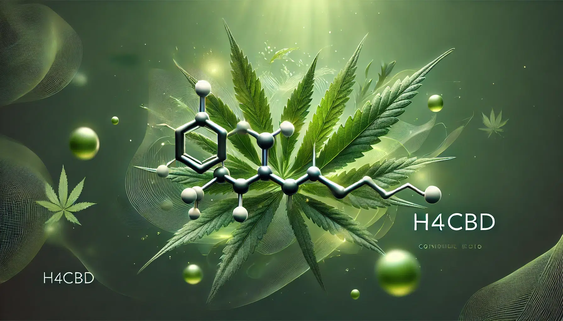 DALL&middot;E 2024-12-12 19.46.55 - A minimalist and modern artistic depiction of H4CBD. The focus is on stylized molecular structures representing H4CBD, floating gracefully alongside v