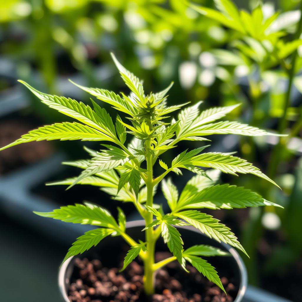 cannabispflanze 2 wochen alt